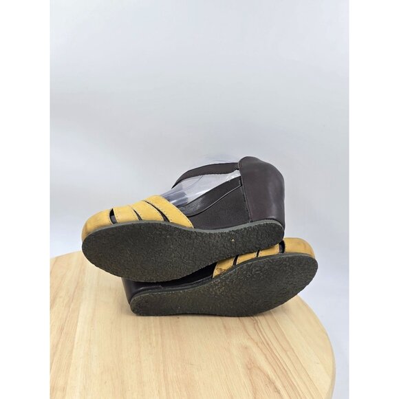 OTBT Ripley T Strap  Leather Women's Wedge Pump Shoes Size 7M - Picture 8 of 10